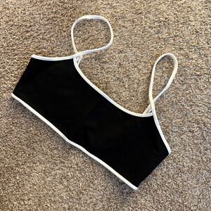 & Other Stories Black Bra White Straps
